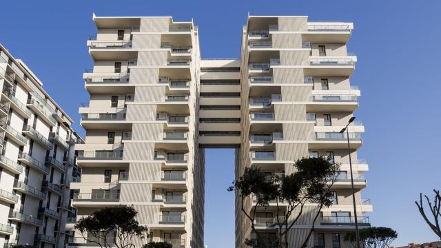 Dos de los edificios construidos por AEDAS Homes en Mislata durante este ejercicio.