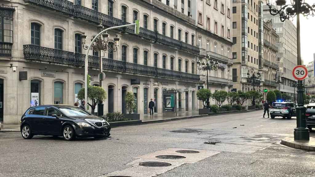 Imagen del accidente pocos minutos después de producirse.