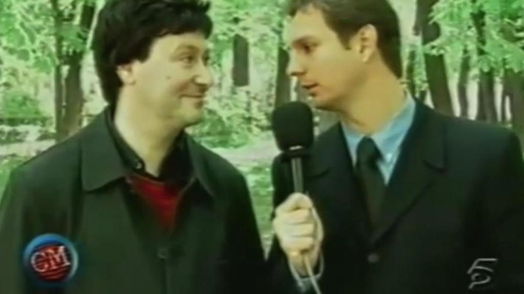 Leonardo Dantés junto al presentador Javier Cárdenas.