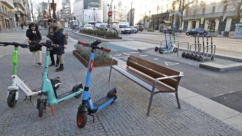 Los nuevos patinetes eléctricos que operan en Madrid desde este mes.