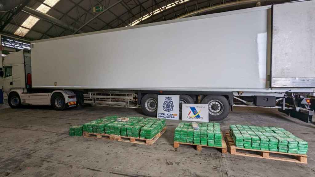 Droga intervenida en el Puerto de Vigo.