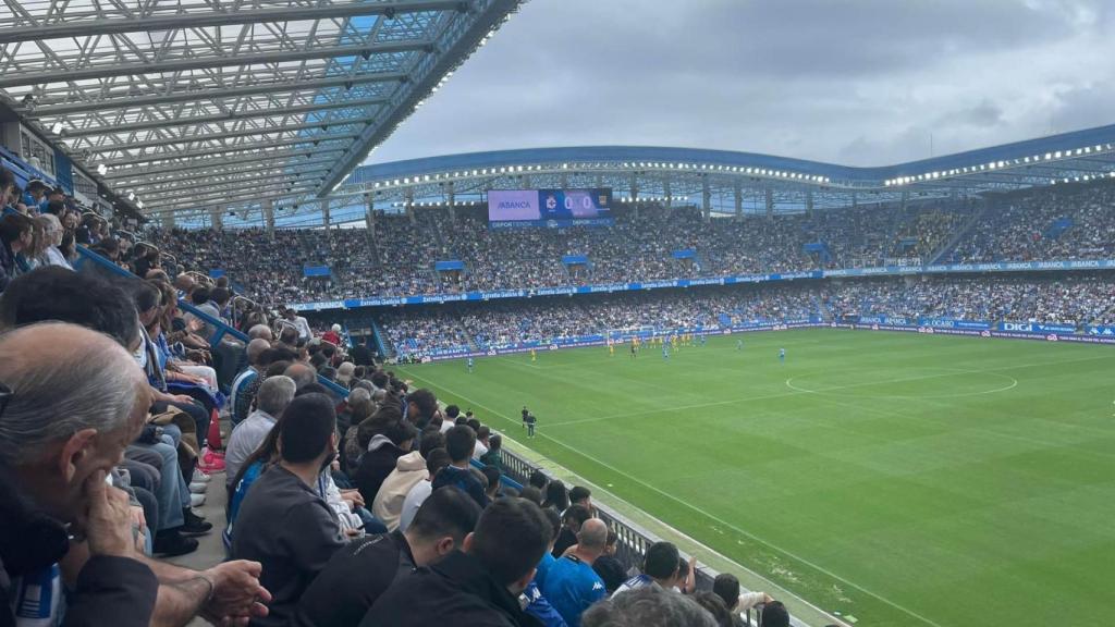 Imagen de archivo del estadio de Riazor durante un partido