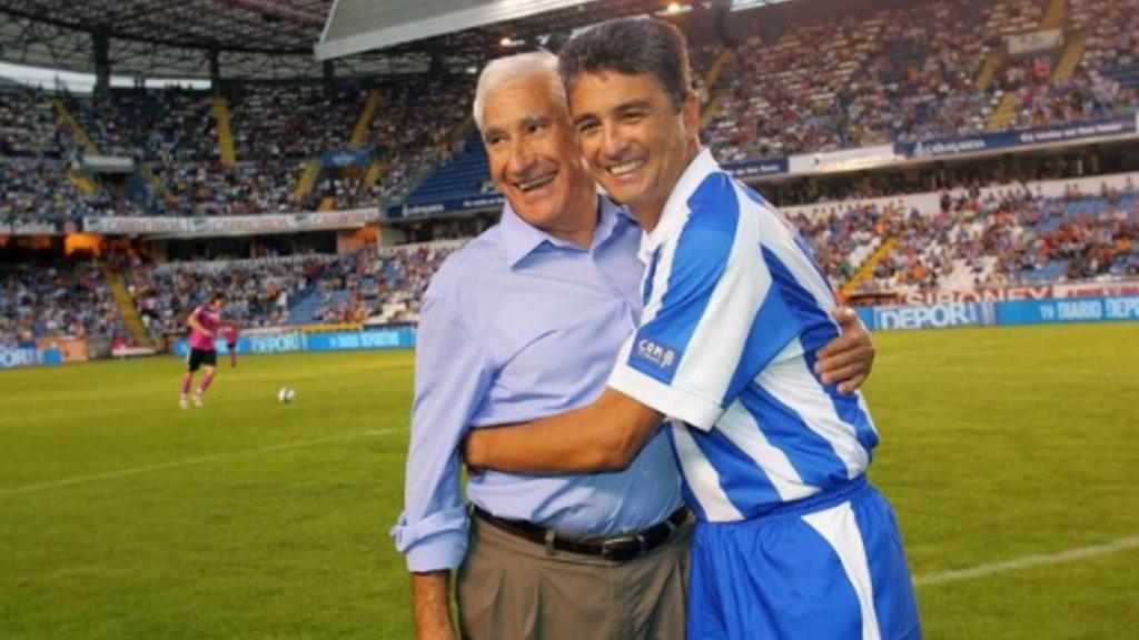 Arsenio Iglesias y José Roberto Gama de Oliveira, más conocido como Bebeto