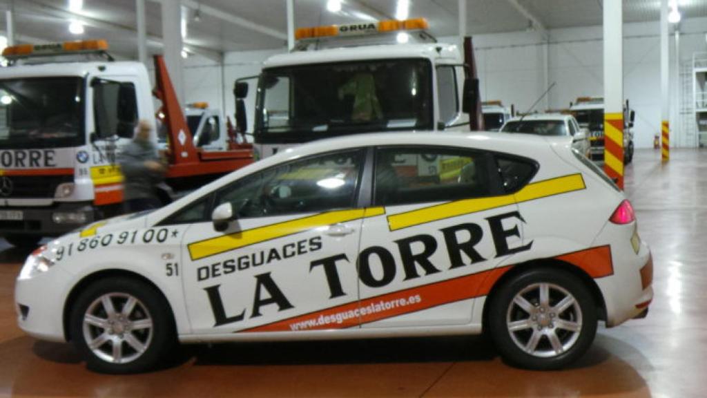 Imagen del interior de las instalaciones de este desguace.