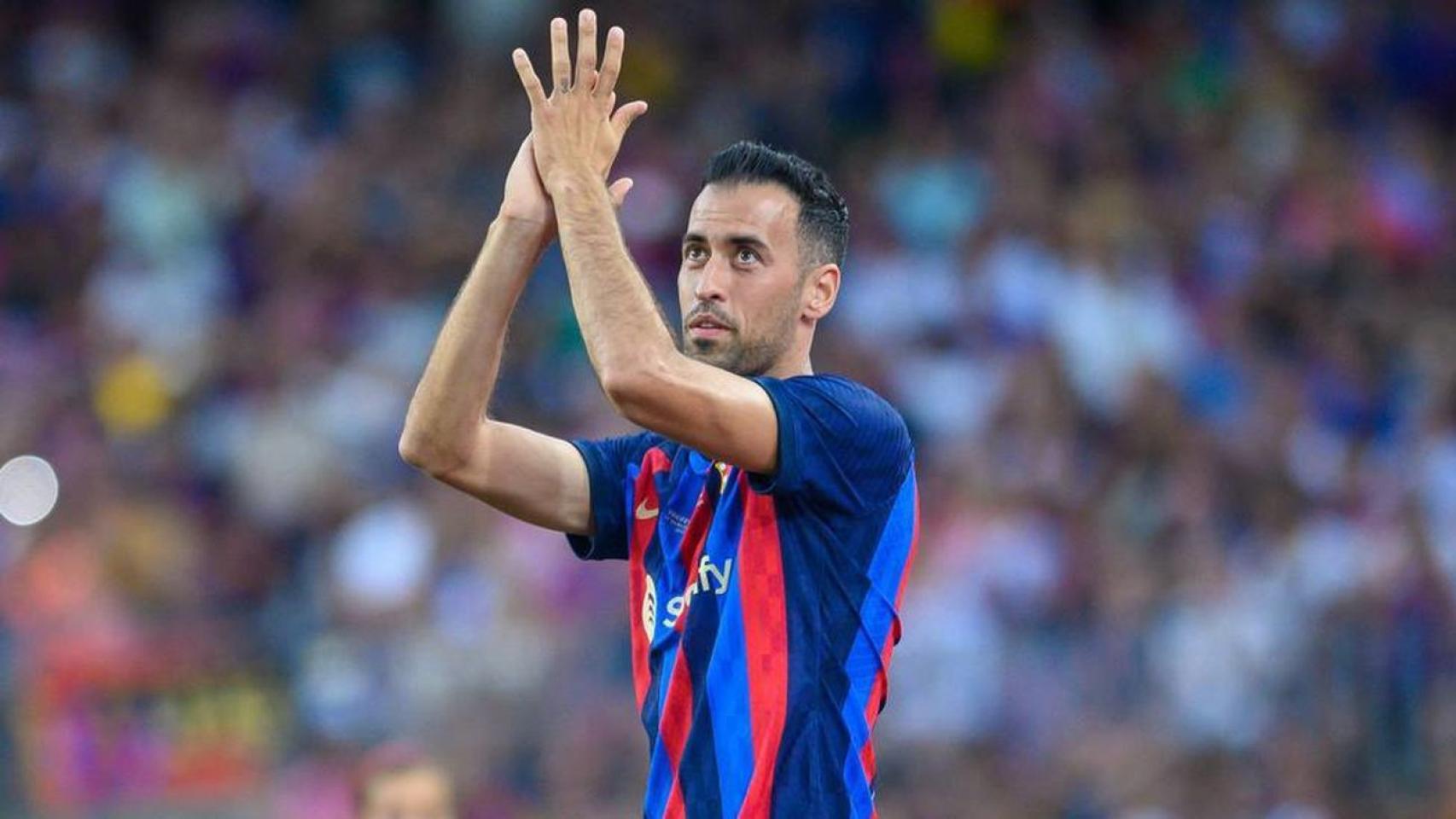 Sergio Busquets, con el FC Barcelona