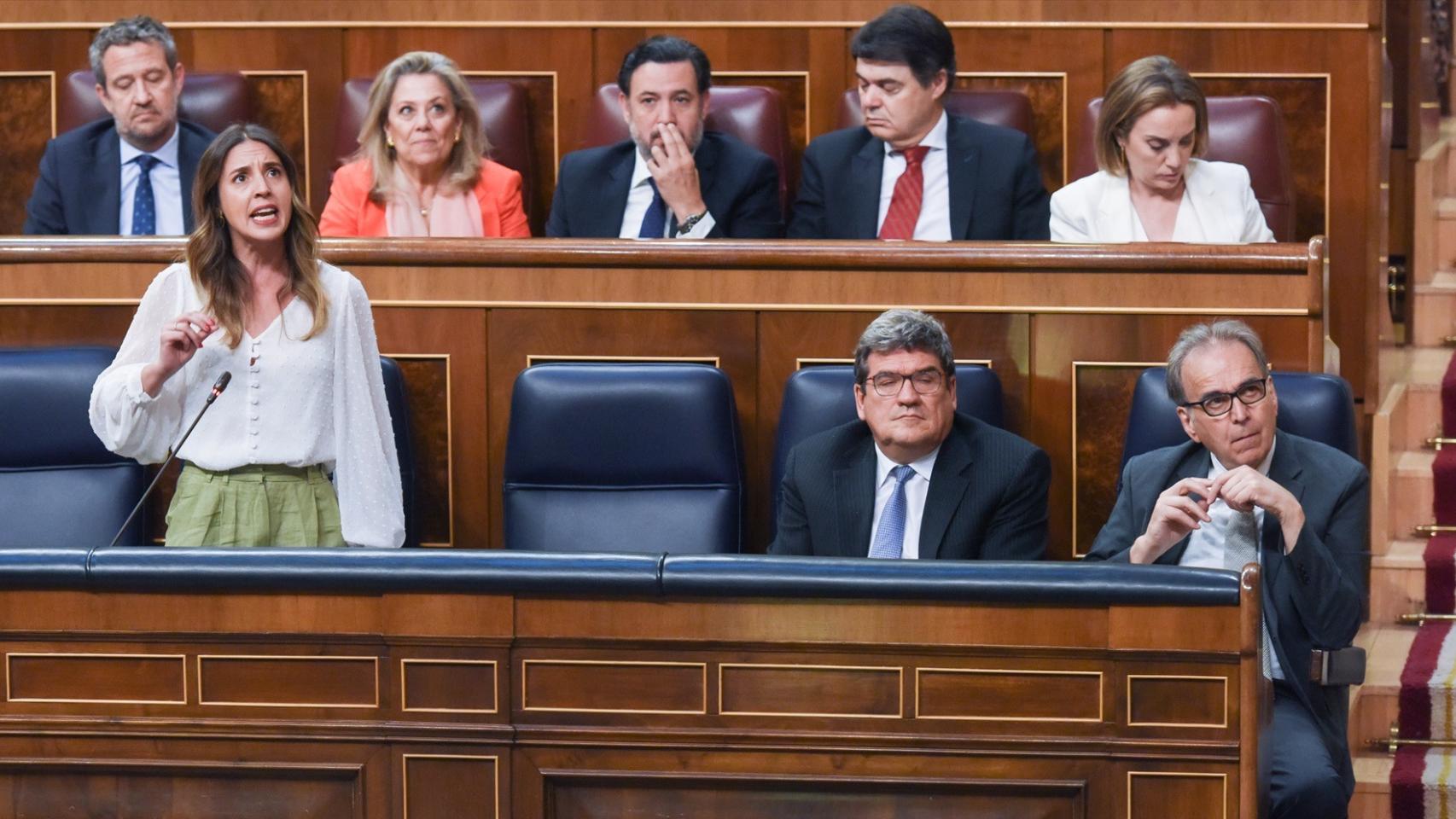 La ministra de Igualdad, Irene Montero, este miércoles en el Congreso de los Diputados.