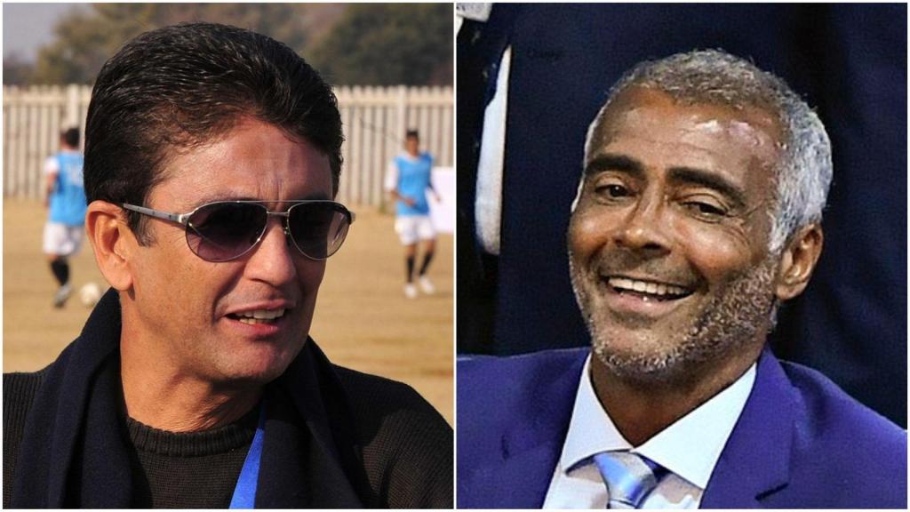 Bebeto y Romario se pelean.
