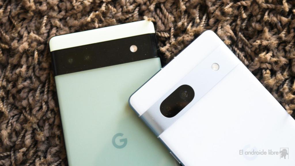 Pixel 7a y Pixel 6a