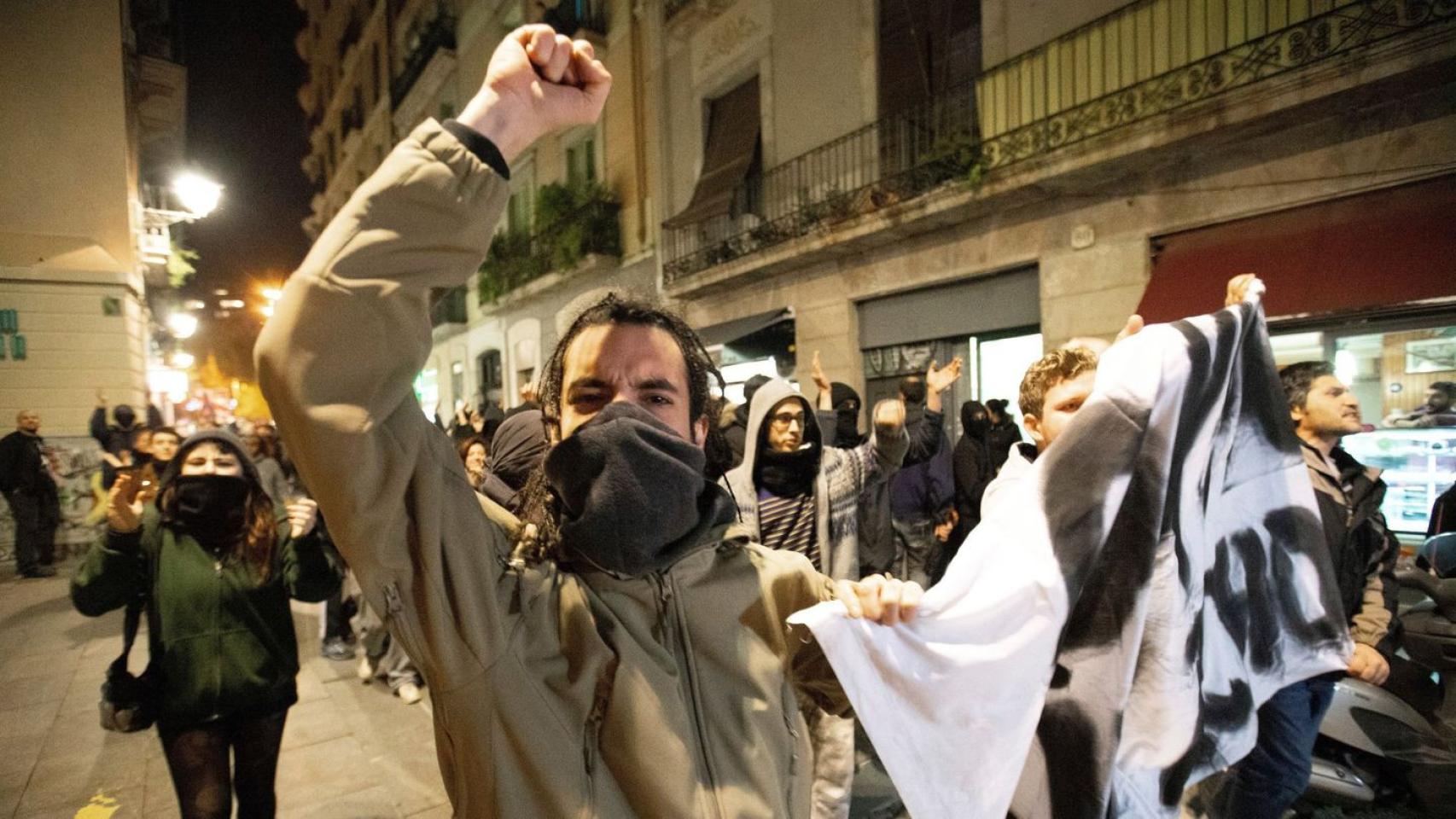 Manifestación de okupas.