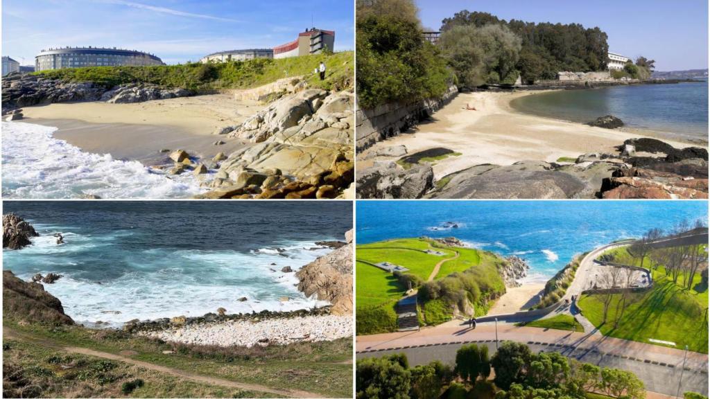 Playas urbanas de A Coruña menos conocidas