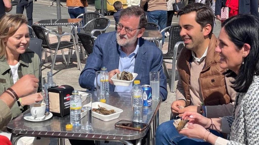 Mariano Rajoy en la Festa da Troita de Oroso (A Coruña).