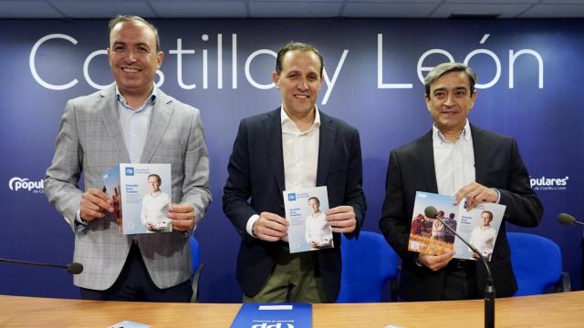 El presidente de la Diputación de Valladolid y candidato del PP, Conrado Íscar, durante la presentación de su programa electoral