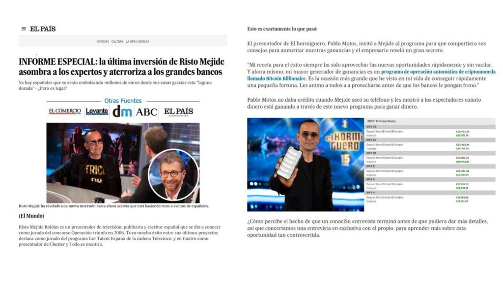 Estafa online con Risto Mejide