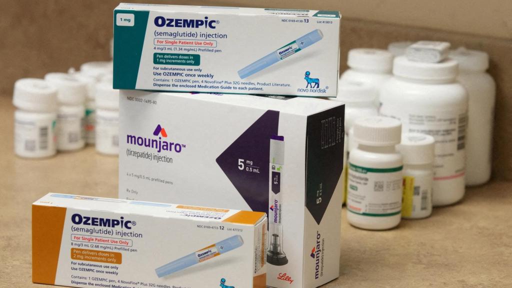 Ozempic (semaglutida) y Mounjaro (tirzepatida), los medicamentos antiobesidad de Novo Nordisk y Eli Lilly.