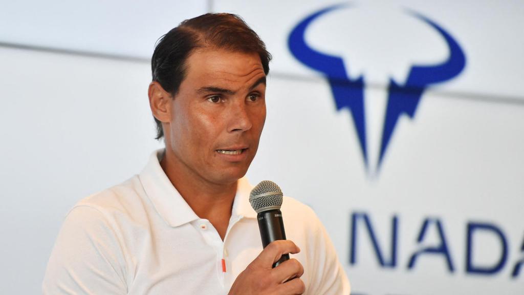 Rafa Nadal, durante una rueda de prensa.