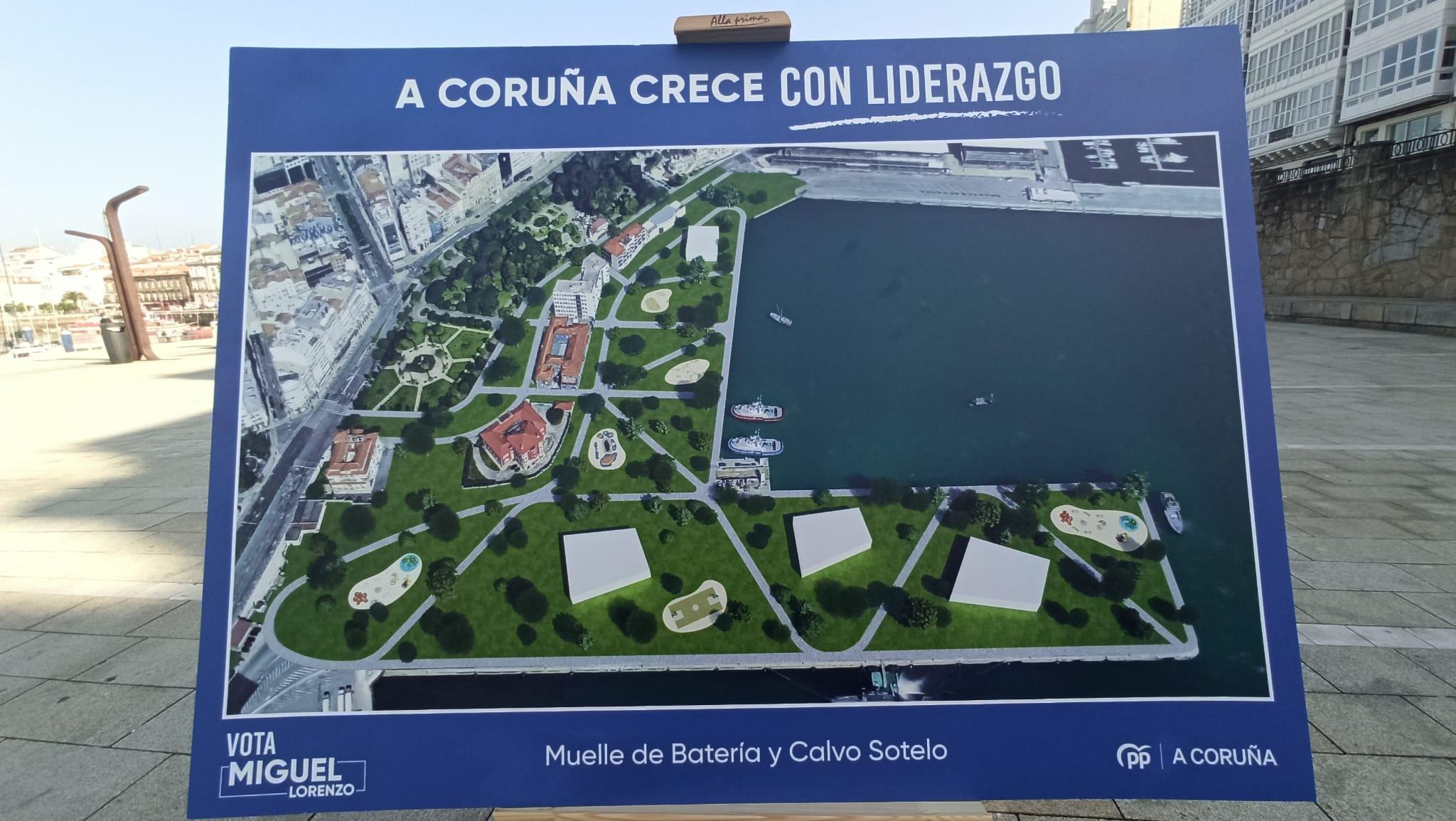 Así luciría A Coruña con el proyecto que propone Miguel Lorenzo (Quincemil).
