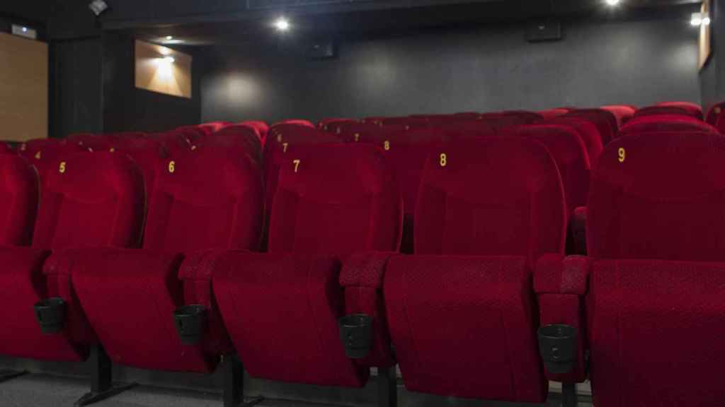 Foto de archivo de una sala de cine.