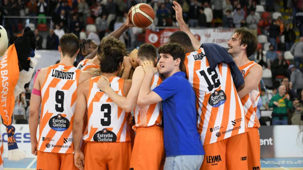 El Basquet Coruña durante un partido de la pasada temporada.