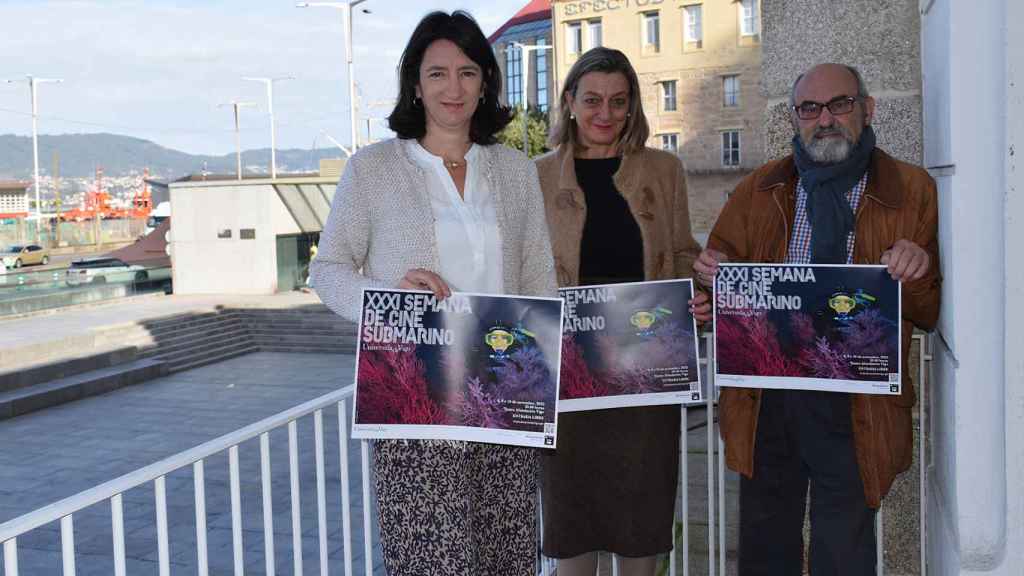 José Luis González en la presentación de la Semana de Cine Submarino en noviembre de 2022.