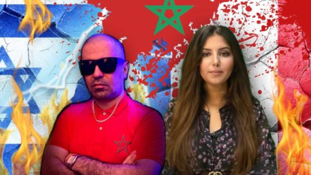 Dounia y Adnane Filali, pareja de periodistas marroquíes perseguidos por el régimen.