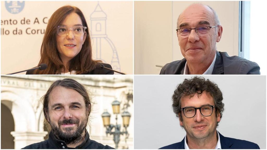 Inés Rey, Francisco Jorquera, Xan Xove y José Manuel Sande