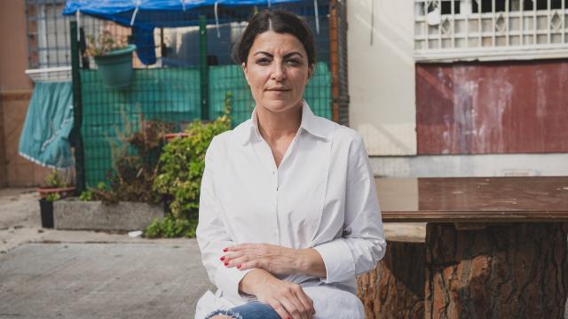 Macarena Olona posa para EL ESPAÑOL en Sevilla, este jueves.