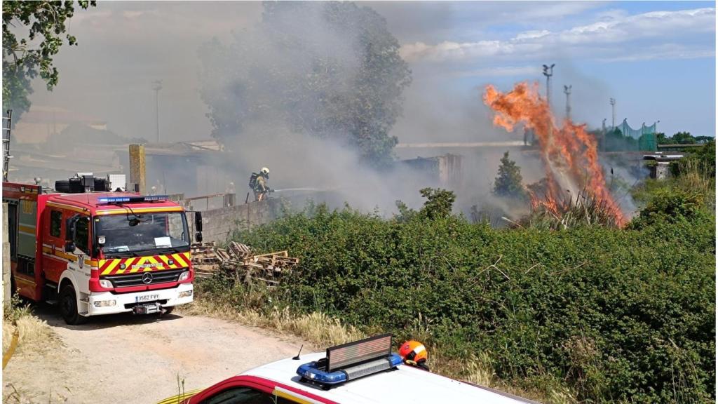 Incendio este viernes en la zona de Adormideras
