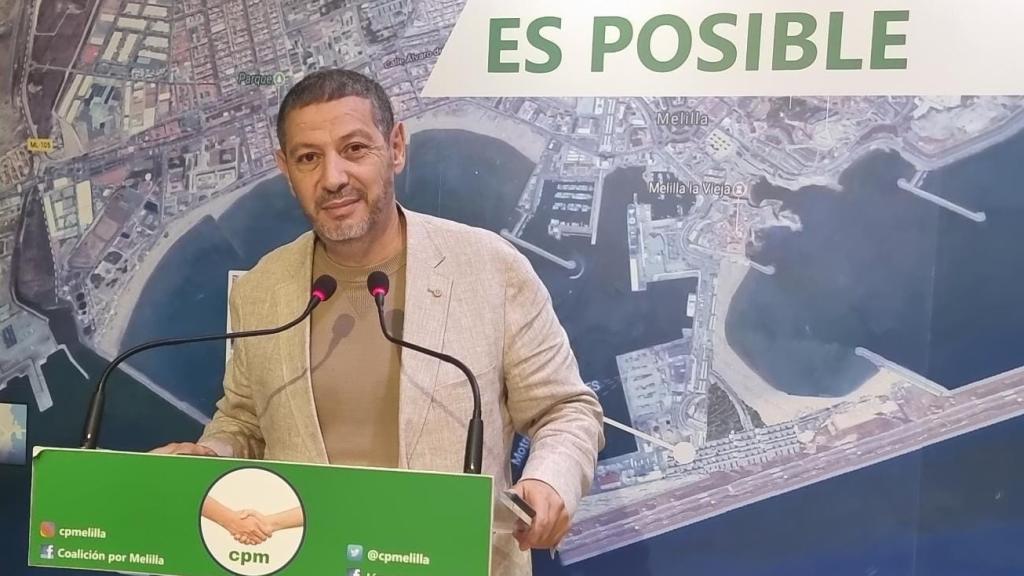 El líder de Coalición por Melilla (CpM), Mustafa Aberchán.