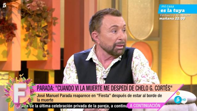 José Manuel Parada en 'Fiesta'.