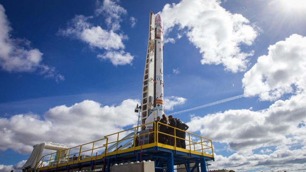 Miura 1 en la plataforma de lanzamiento.