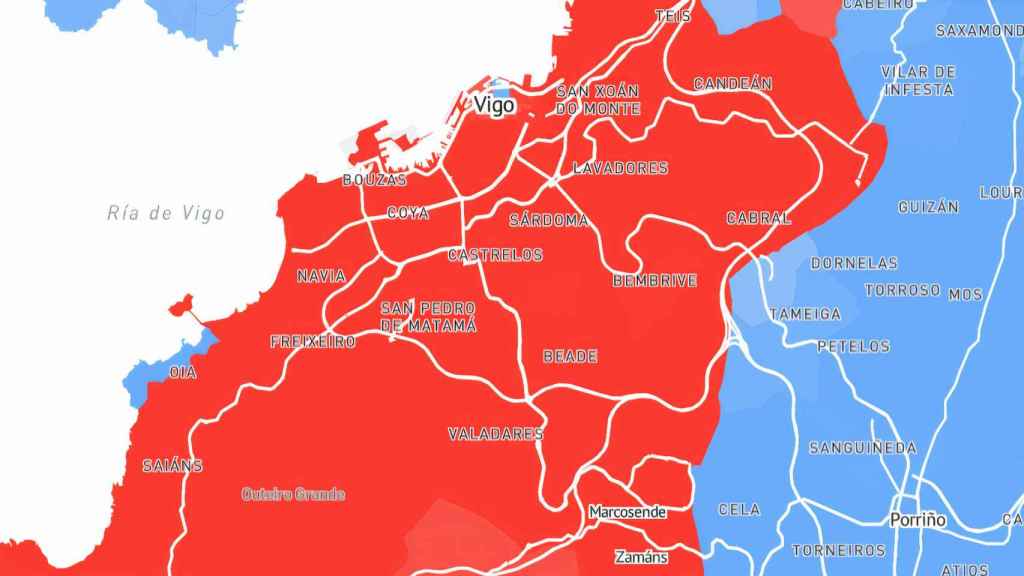 Abel Caballero arrasó en todos los barrios, pero el PP se quedó con el centro de Vigo y Oia