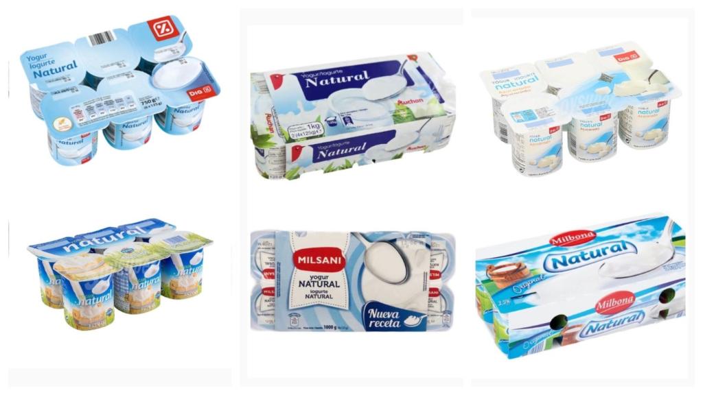 Yogures de marca blanca.