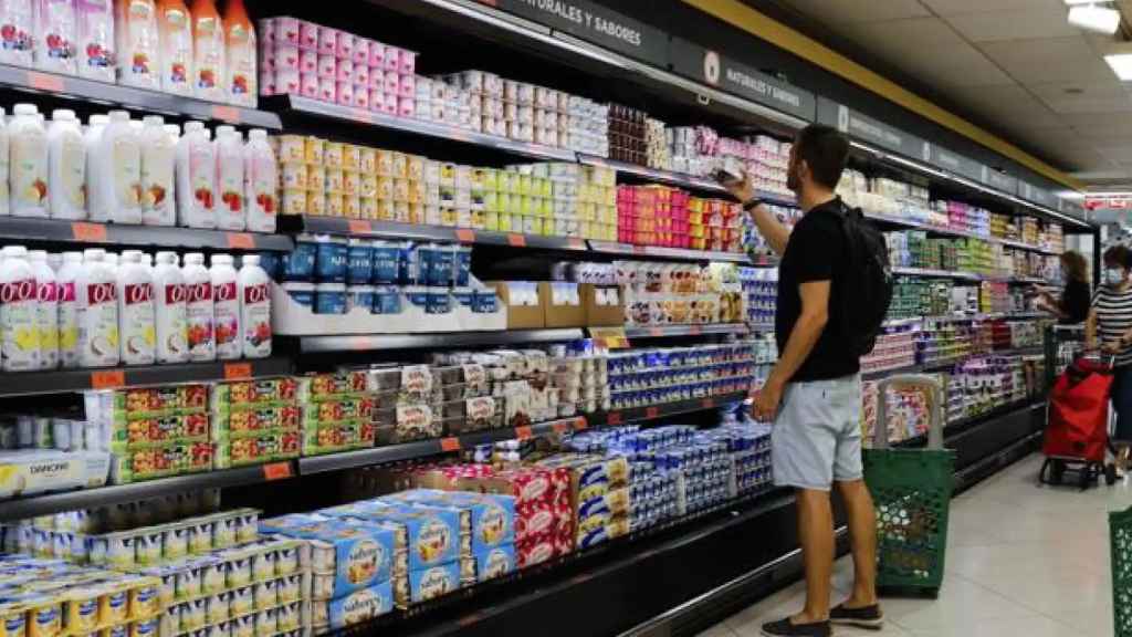 Sección de yogures.