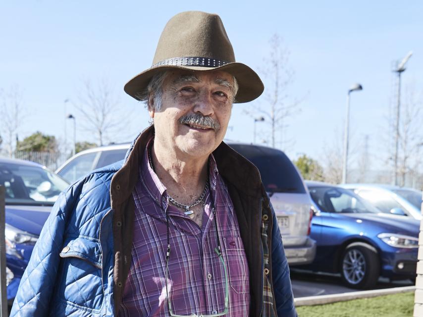 Máximo Valverde durante el partido de fútbol benéfico VII Memorial Tony Leblanc, en febrero de 2019, en Madrid.