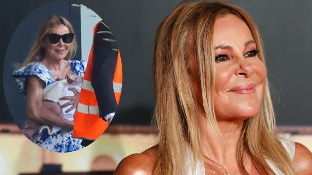 La actriz Ana García Obregón en un montaje de EL ESPAÑOL junto a su llegada a España con Ana Sandra, este pasado miércoles 31 de mayo.