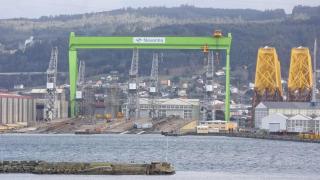 Navantia botará este jueves en Ferrol una fragata amadrinada por la reina Sofía