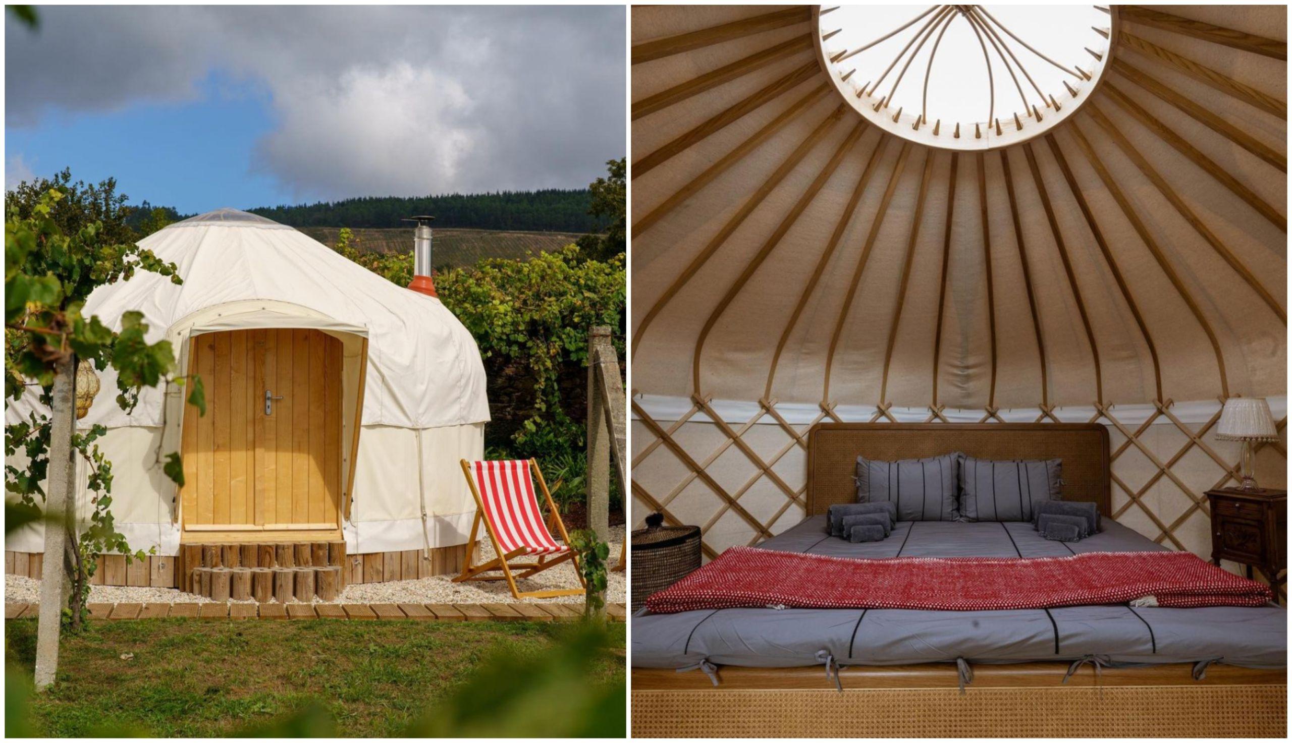 Yurtas de Casa Beatnik. Foto: Cedida