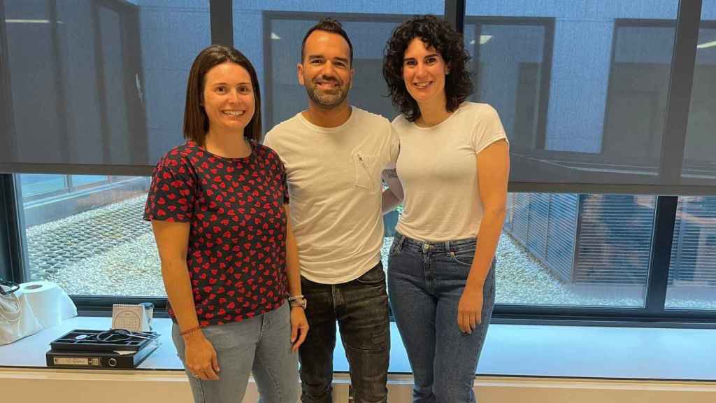 Elena Álvarez, César Sánchez y Marta Torrente.