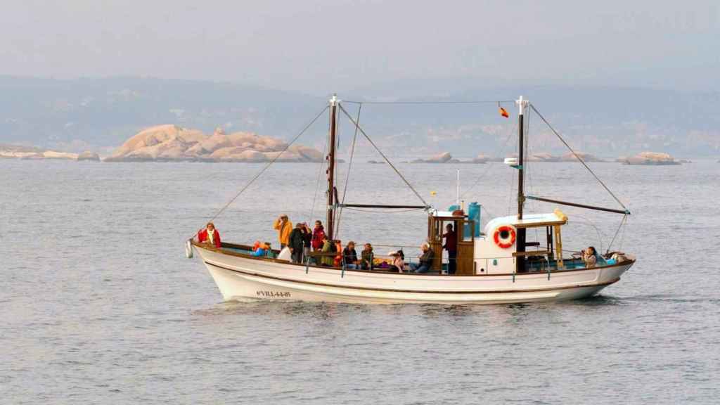 El Chasula en la ría de Arousa.