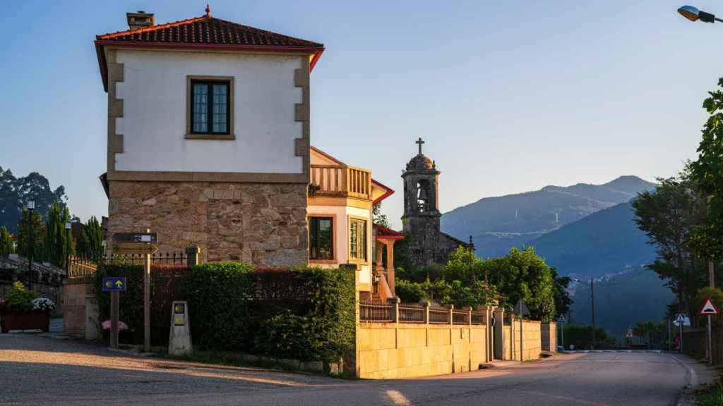 El camino de Santiago a su paso por Mos (Pontevedra)