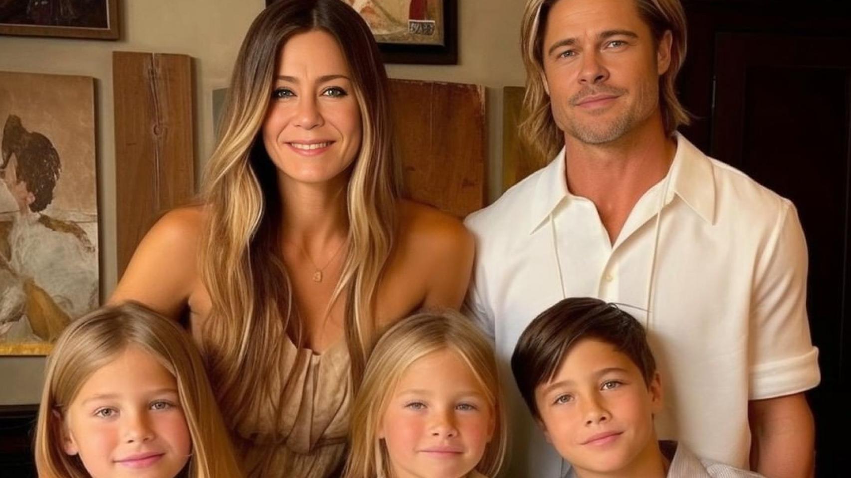 Brad Pitt y Jennifer Aniston.