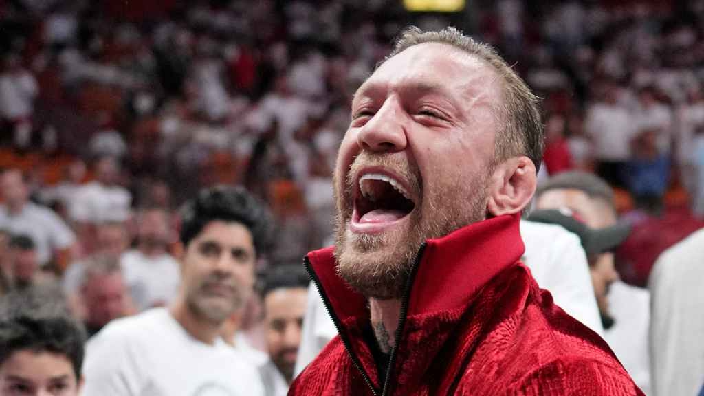 Conor McGregor, durante un partido de la NBA en 2023