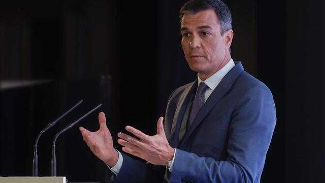 El presidente del Gobierno, Pedro Sánchez, este lunes en el Foro Cinco Díaz.