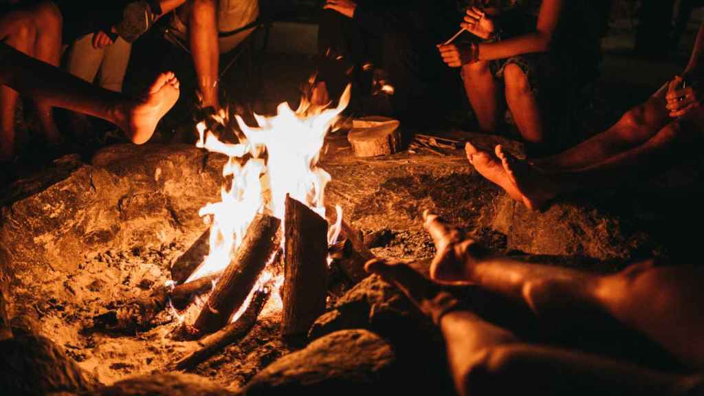 Hoguera en la noche de San Juan.