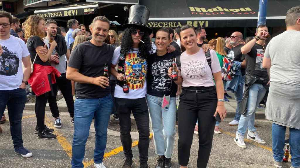 Alfonso, David, Marta y Cristina, de Moaña.