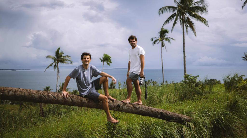 Juan Fernández-Estrada (i.) y Nacho Rivera (d.) se conocieron, de niños, en el colegio Santa María del Pilar.