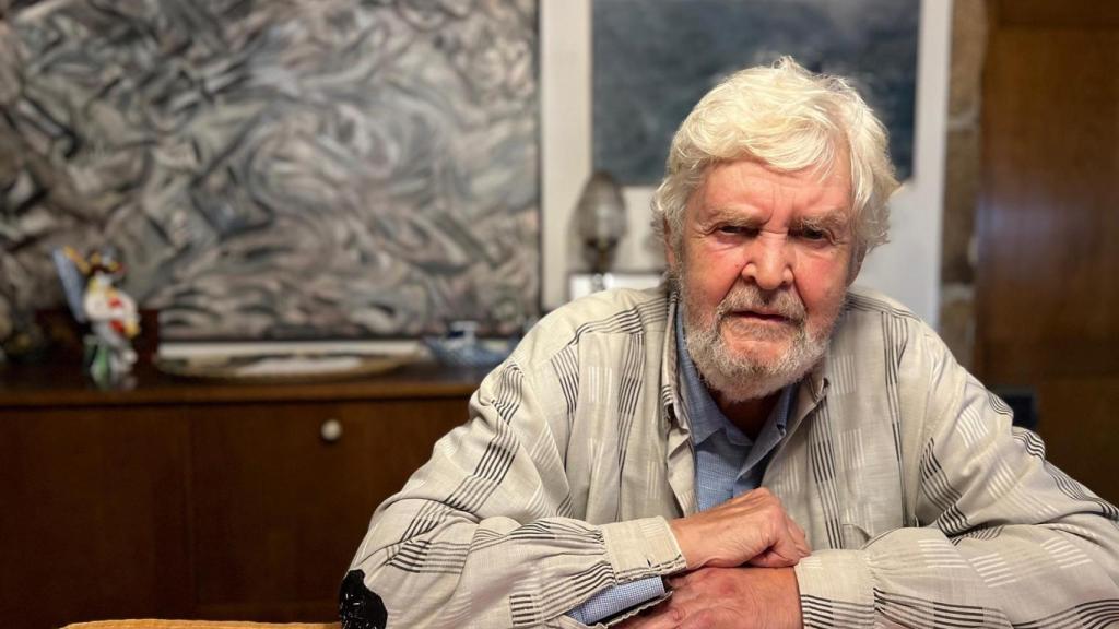 Xosé Manuel Beiras, histórico dirigente nacionalista, durante una entrevista.