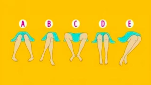 ¿Cómo colocas las piernas al sentarte?