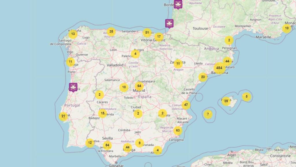 Alertas de 'Culex pipiens' en España.