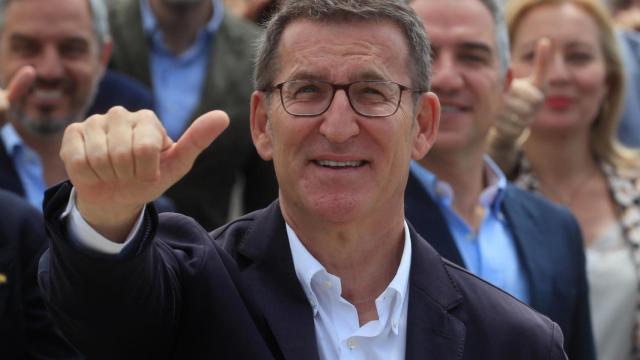 Alberto Núñez Feijóo, líder del PP, este martes en Aranjuez.